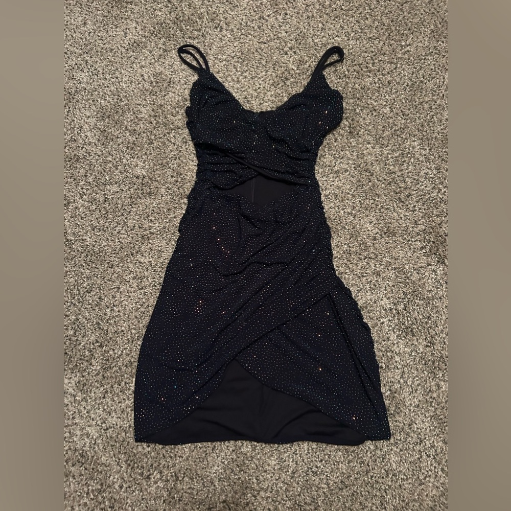 Gown Tastic dark blue prom/homecoming dress with shoes